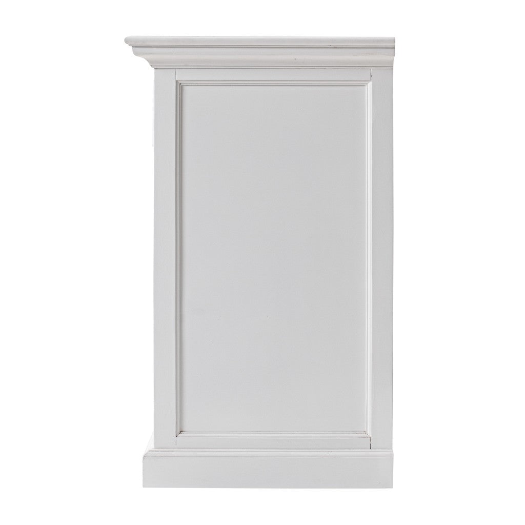 57" White Wood Two Drawer Buffet Table-4