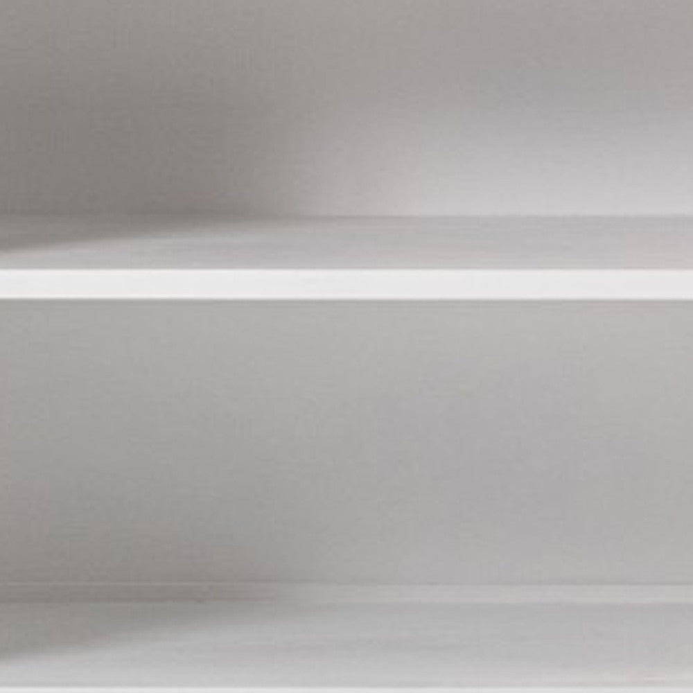 57" White Wood Two Drawer Buffet Table-6