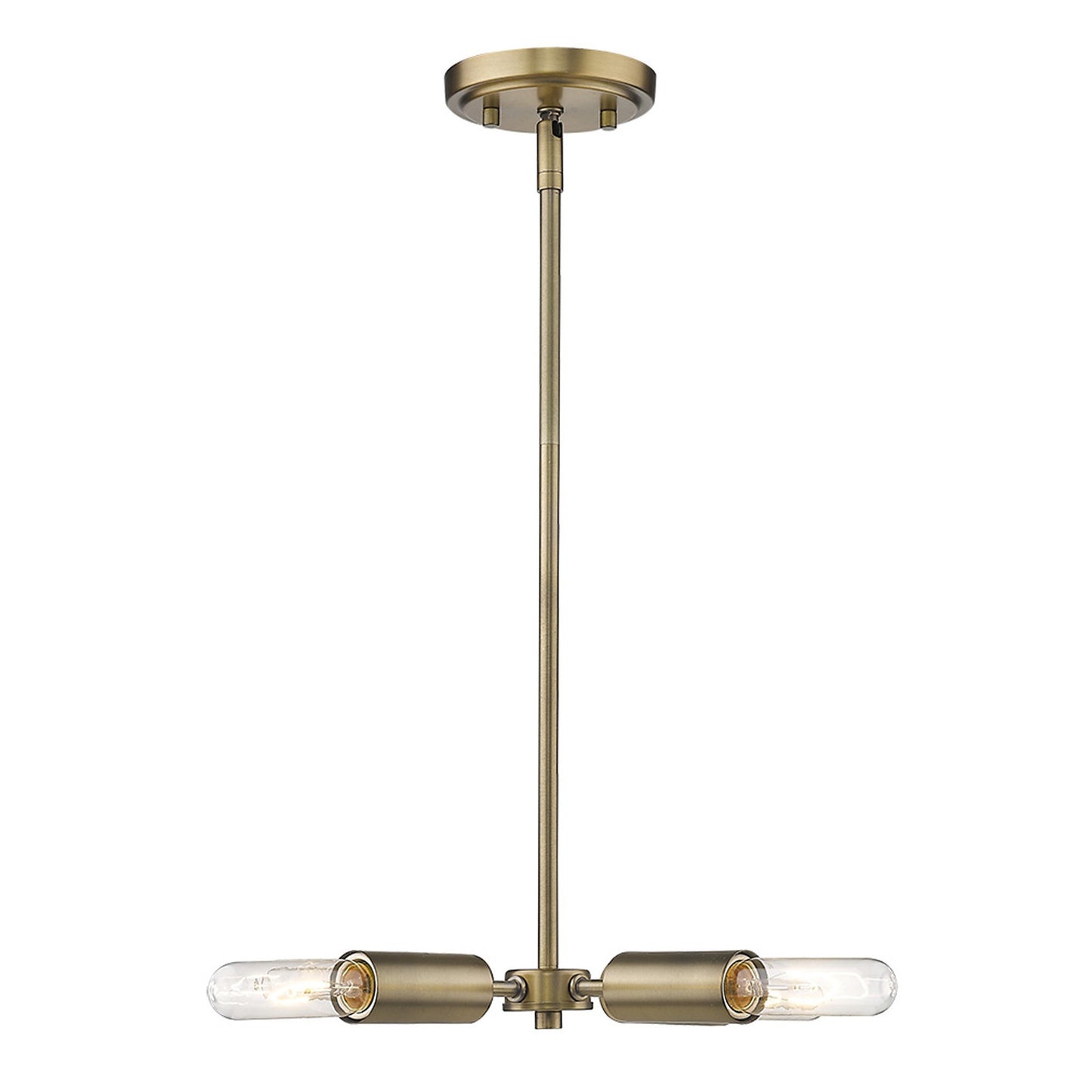 Gold Four Light Metal Dimmable Chandelier-3