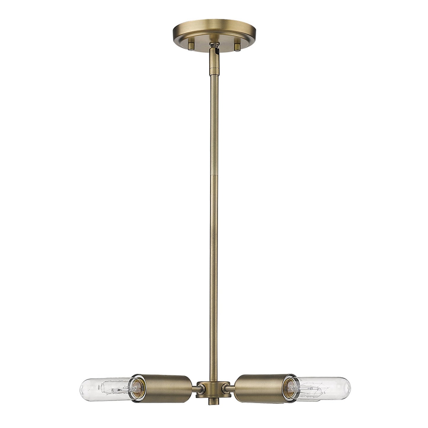 Gold Four Light Metal Dimmable Chandelier-4