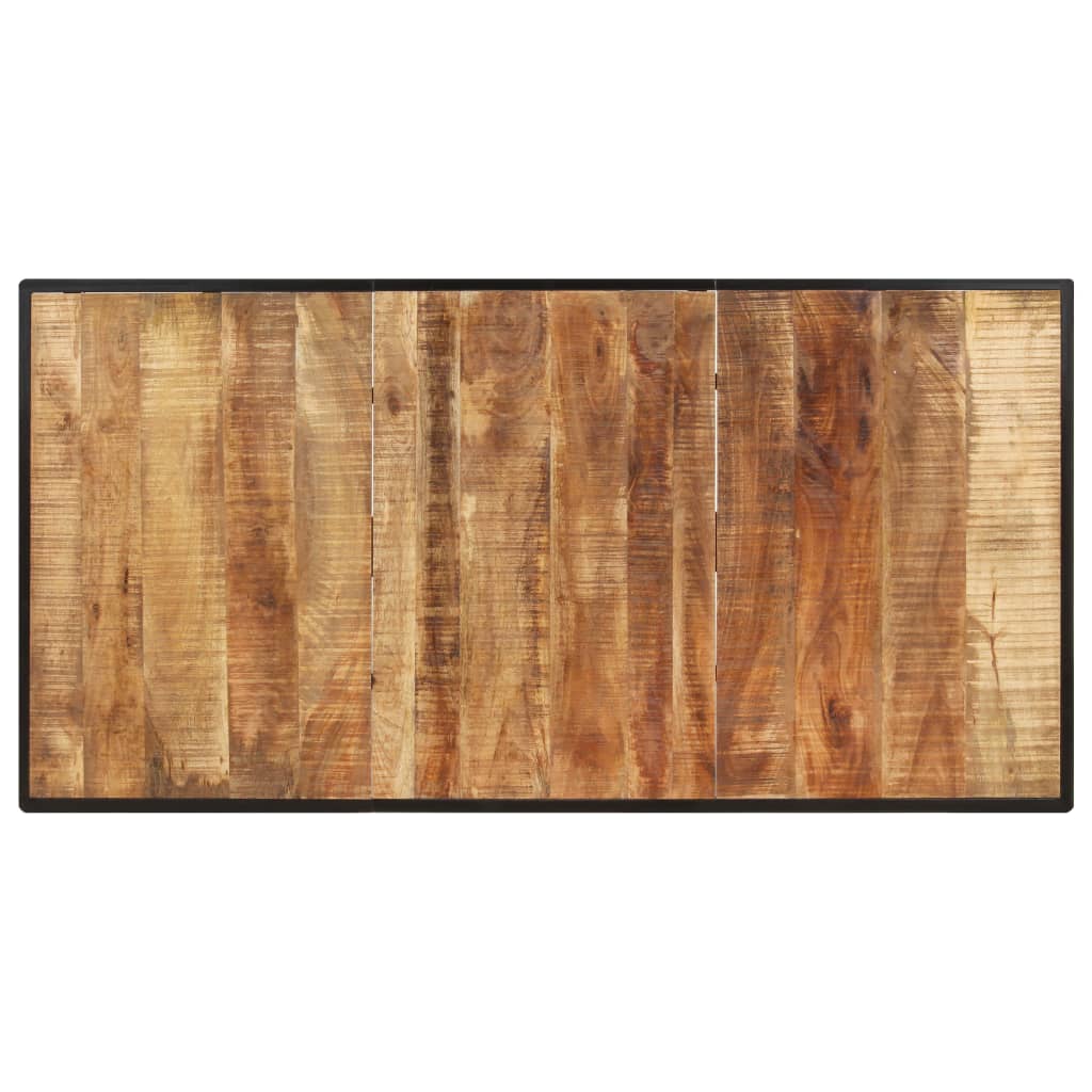 vidaXL Dining Table 78.7" Rough Mango Wood-3