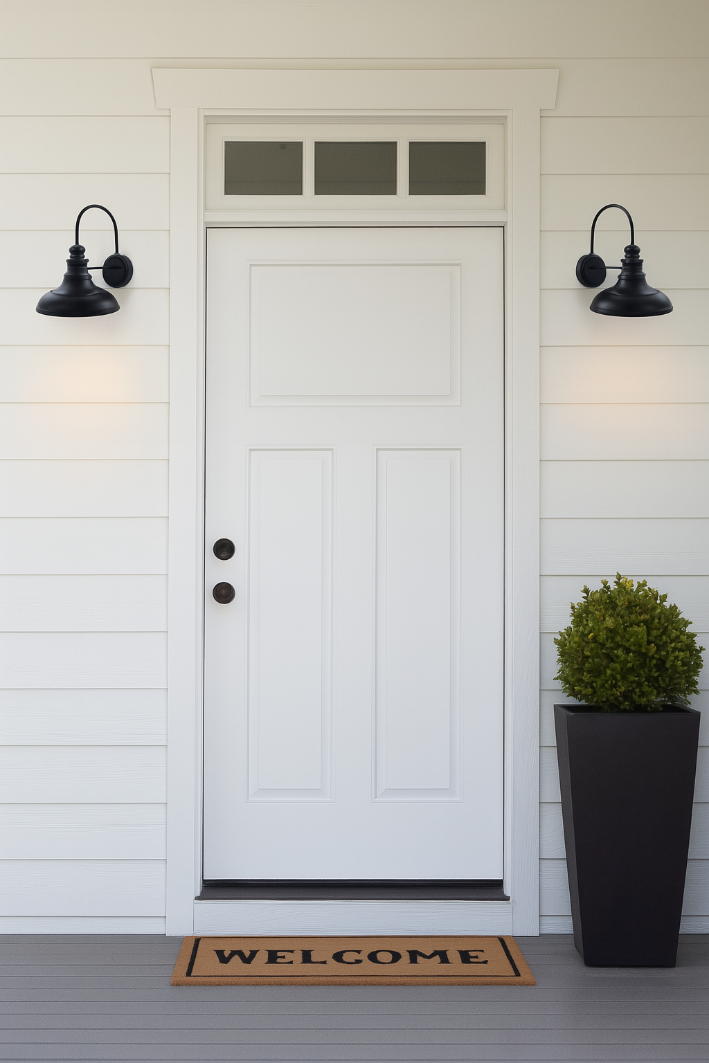 Timeless Black Iron Wall Sconce (Outdoor or Indoor)