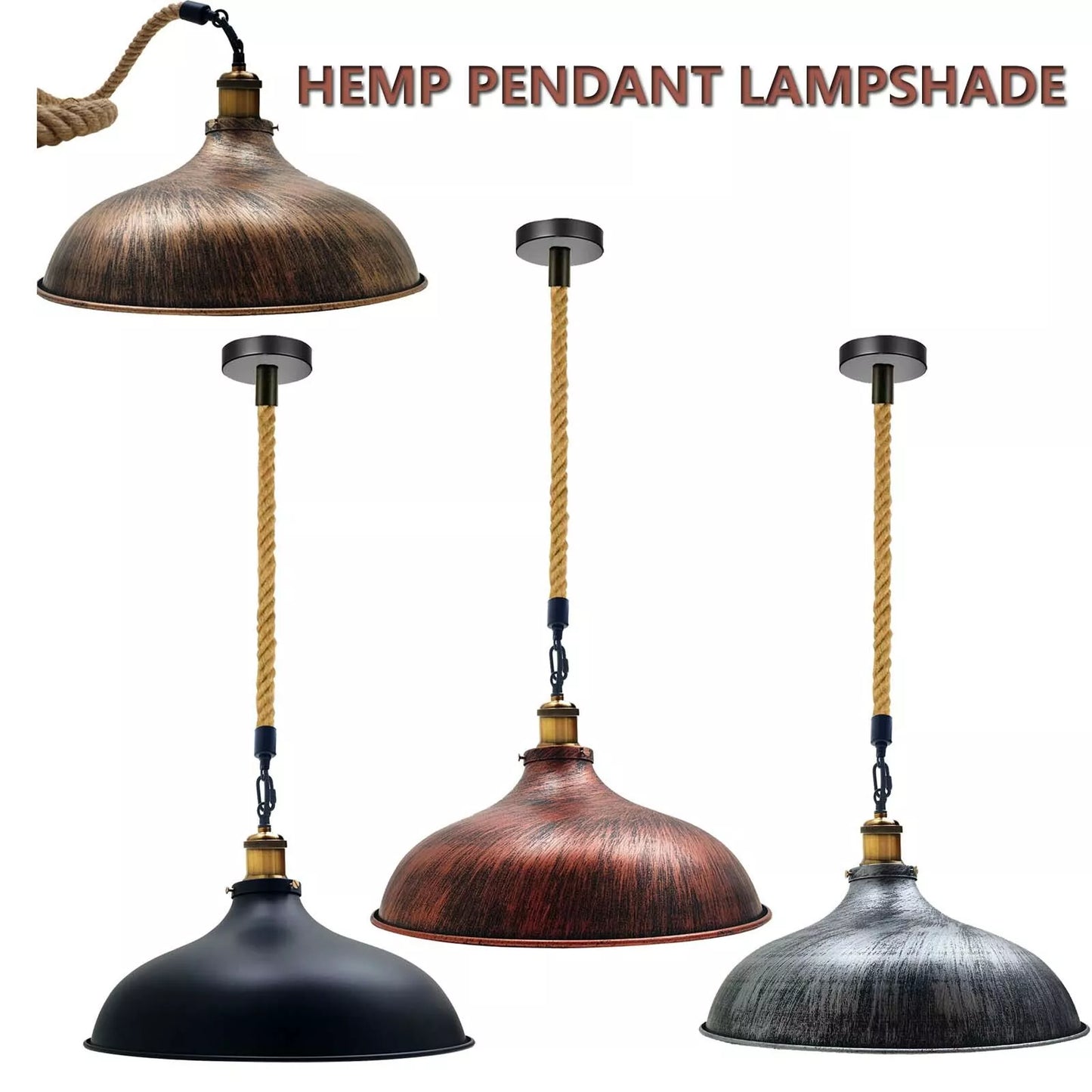 Industrial Retro Style Ceiling Light Pendant Lamp Shade ~1947-4
