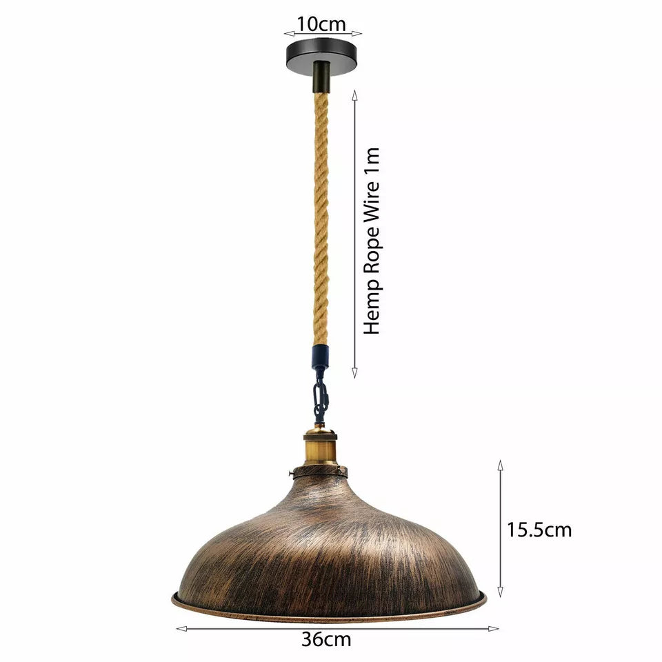 Industrial Retro Style Ceiling Light Pendant Lamp Shade ~1947-3