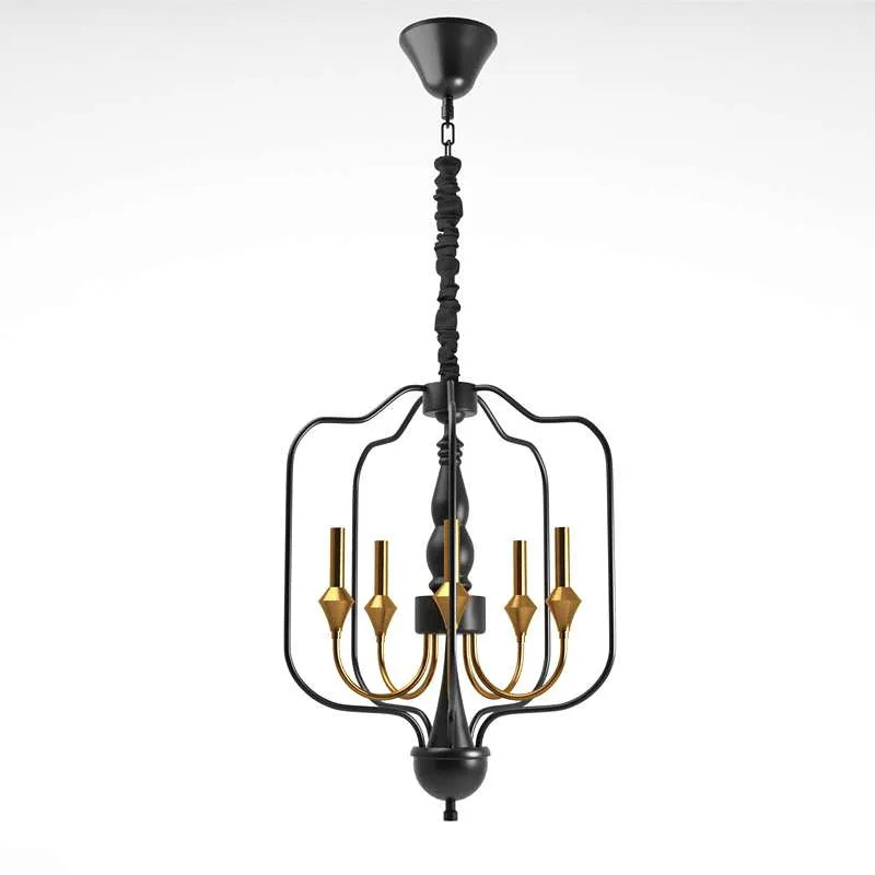 Gold 5 Light Candle Chandelier Ceiling Lamp ~5001-6