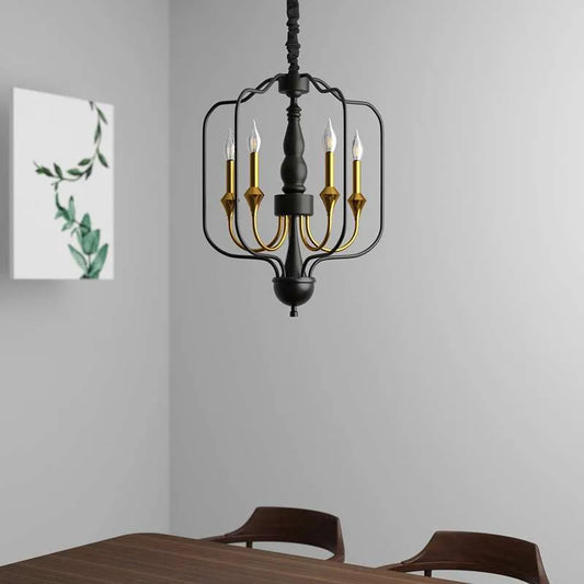 Gold 5 Light Candle Chandelier Ceiling Lamp ~5001-0