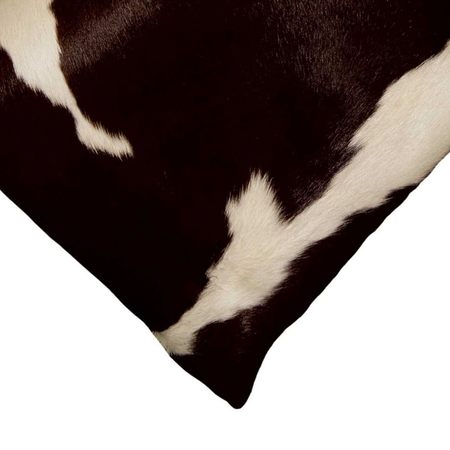 18" Chocolate Cowhide Throw Pillow-2