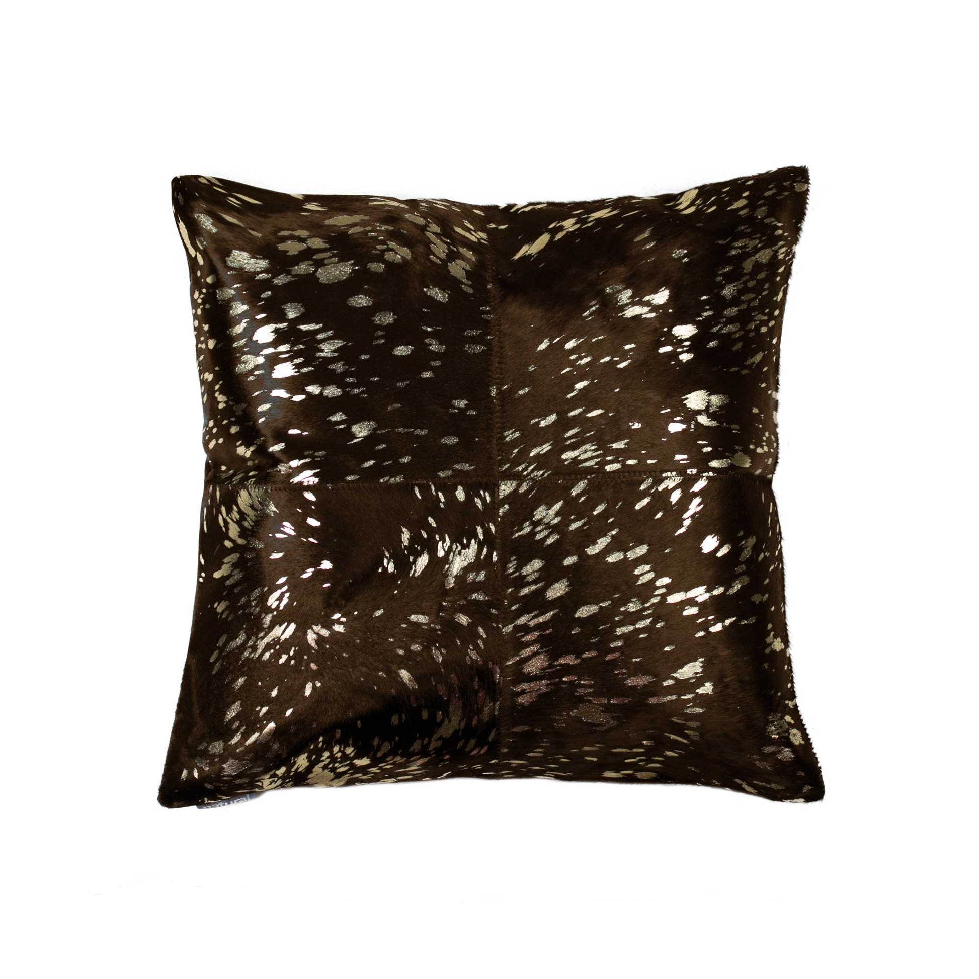 18" X 18" X 5" Gold And Chocolate Quattro  Pillow-0