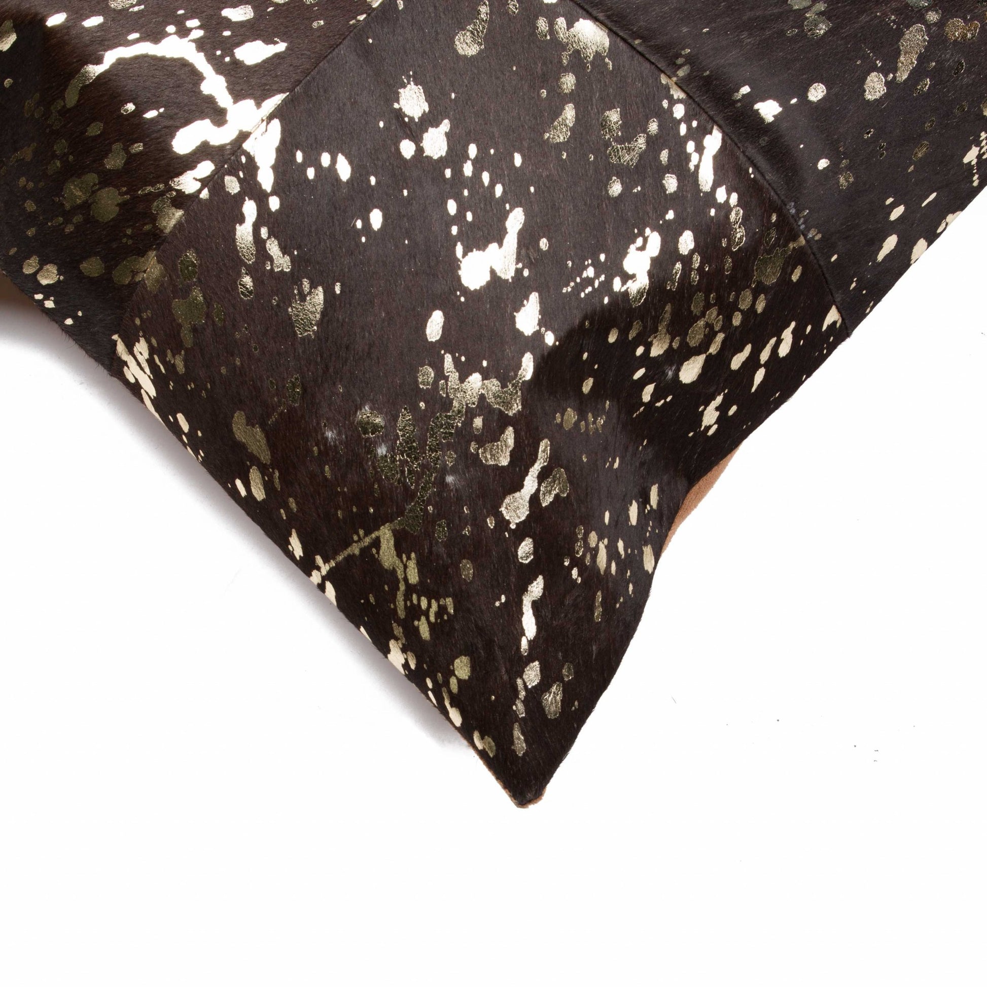 18" X 18" X 5" Gold And Chocolate Quattro  Pillow-2