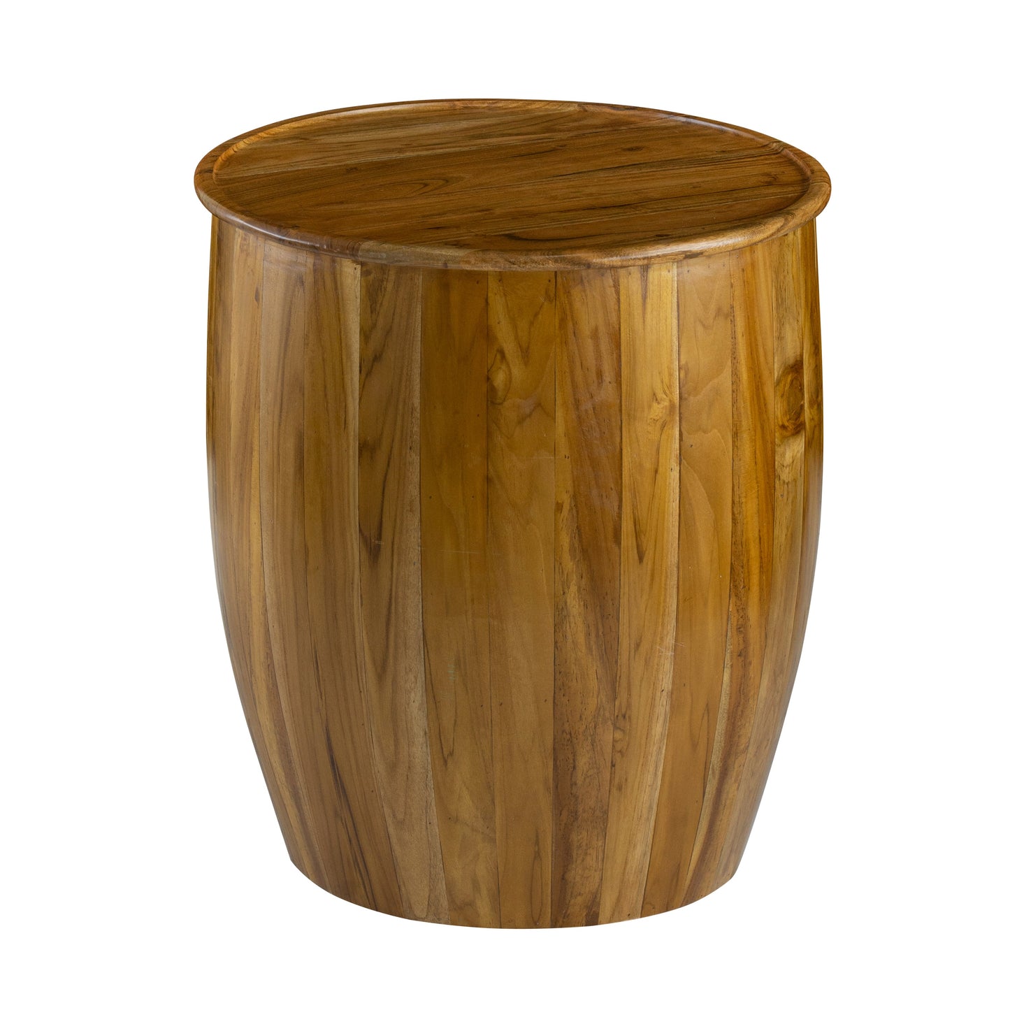 Drum Side Table With Tray Style Top-3