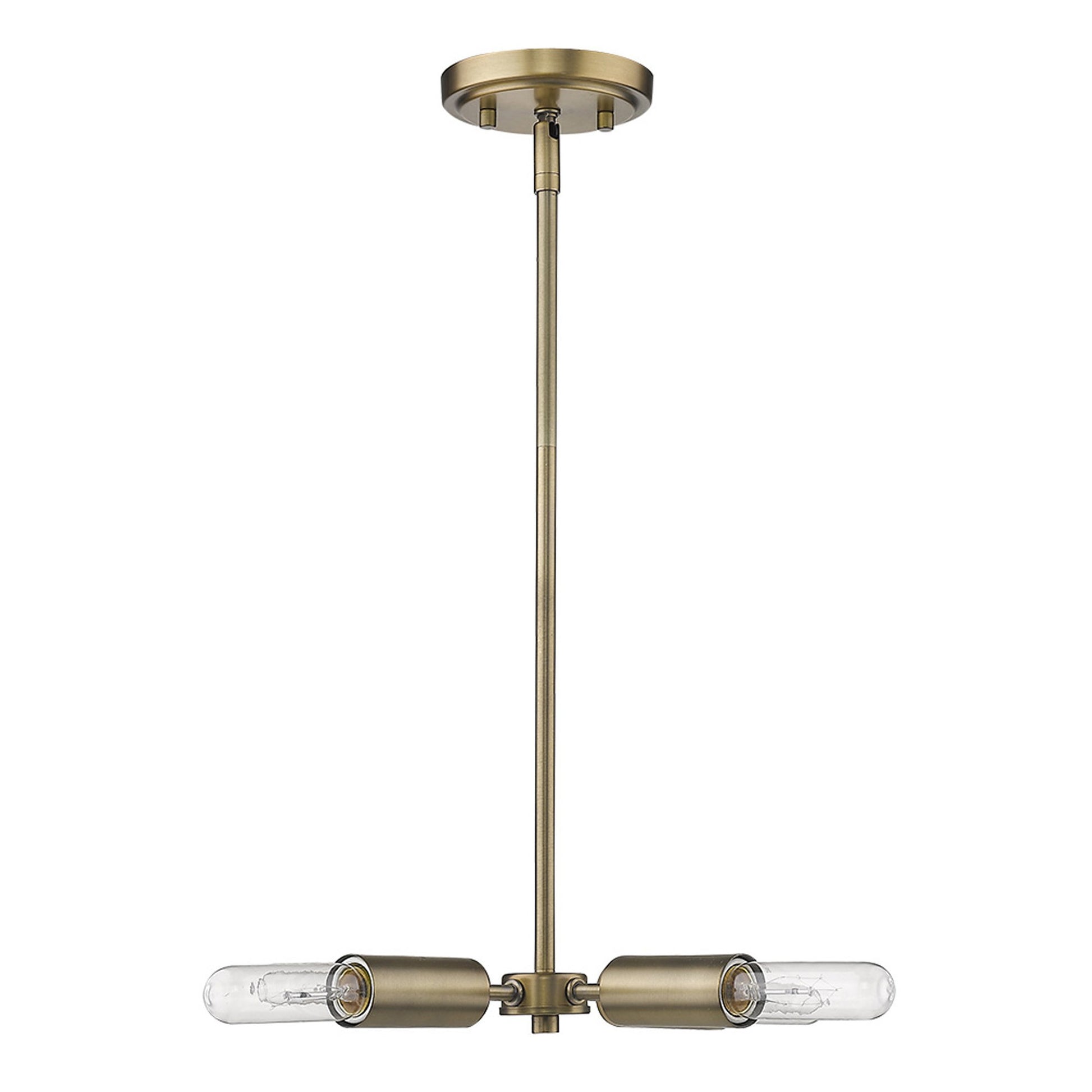 Gold Four Light Metal Dimmable Chandelier-4