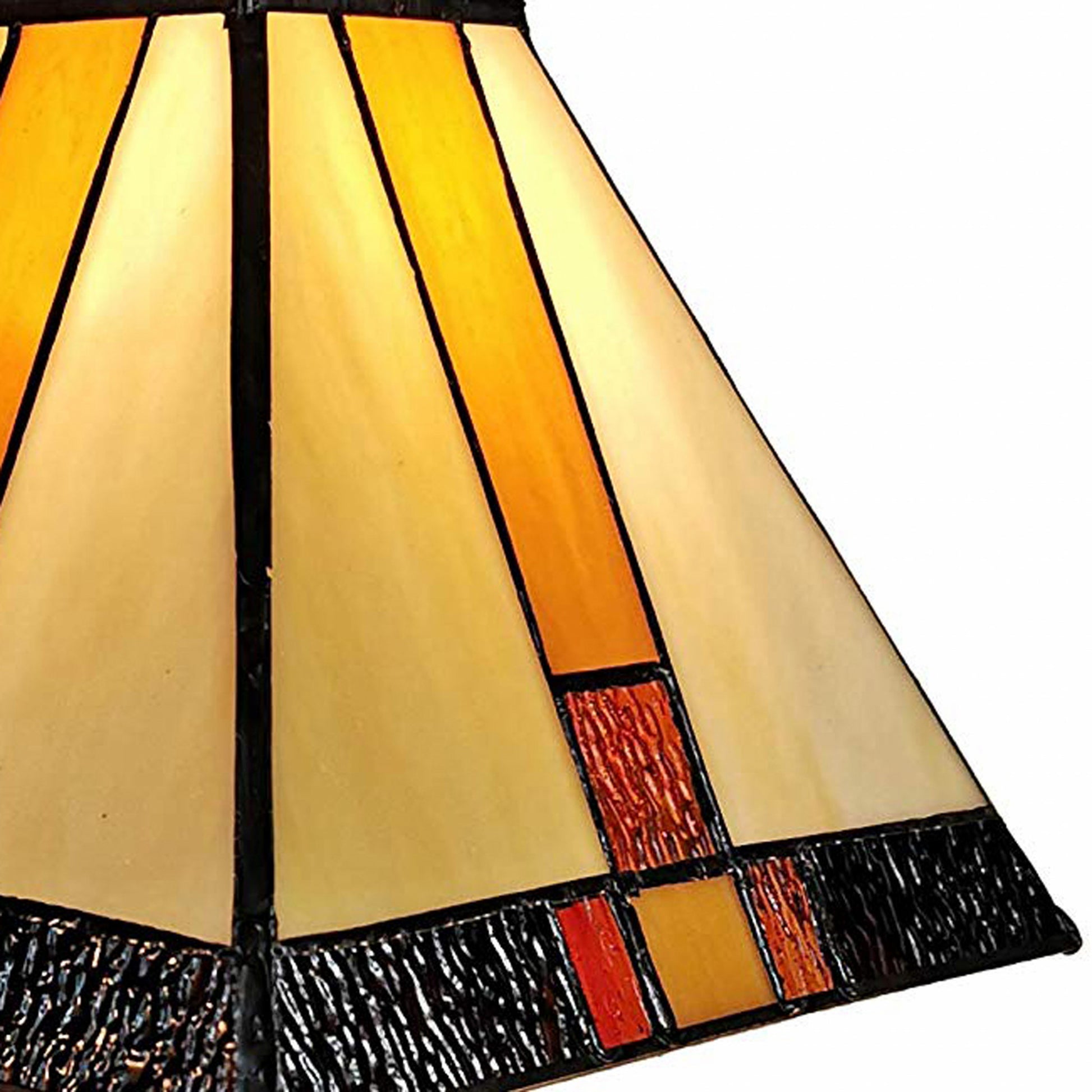 15" Dark Brown Metal Candlestick Table Lamp With Beige Empire Shade-4