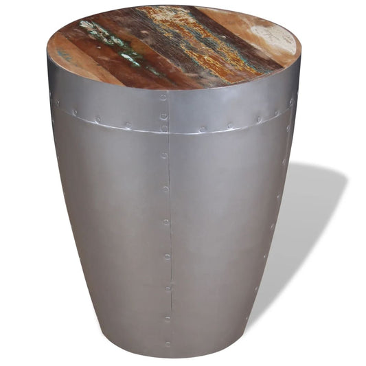 vidaXL Aviator Stool Solid Reclaimed Wood-0