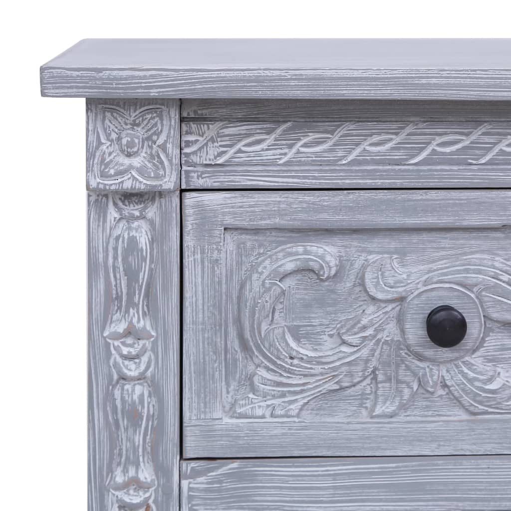 vidaXL Sideboard with 2 Drawers Buffet 2-Drawer Cupboard Solid Mahogany Wood-3