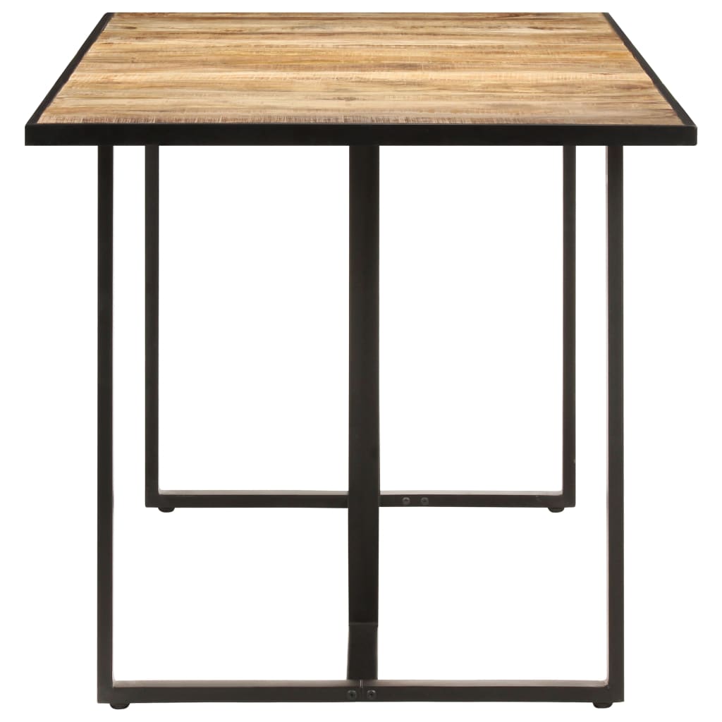 vidaXL Dining Table 78.7" Rough Mango Wood-2