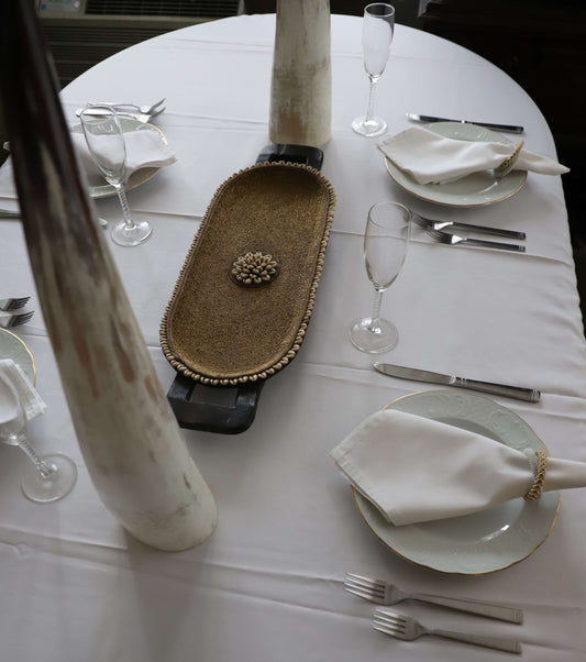 Beaded Wall Display/Tray - Oval | Handmade in South Africa-0