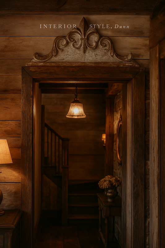 Chateau-Inspired Scrolled Wall Accent - Door Topper