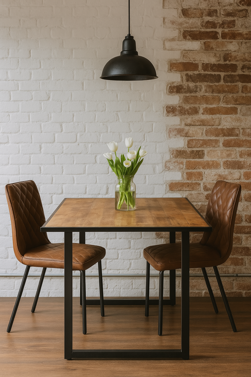 Industrial Rough Mango Wood Table - 78.7"