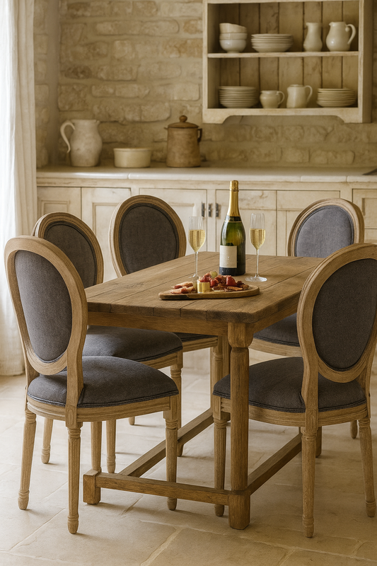 French Vintage Chairs Set of 4 - Farmhouse Dining