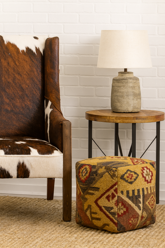 Dhaurahra Southwestern Pouf