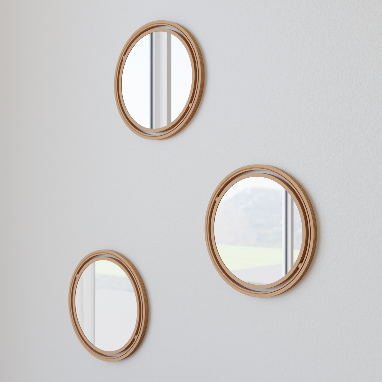 SET OF 3 GLOBE Mirror-6