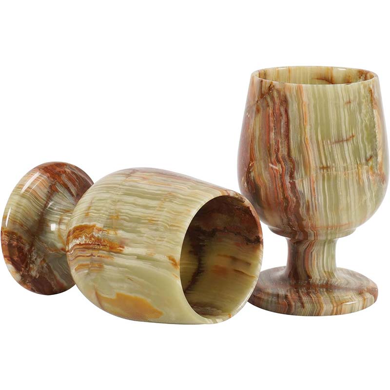 Natural Marble Bar Wine Glasses-1