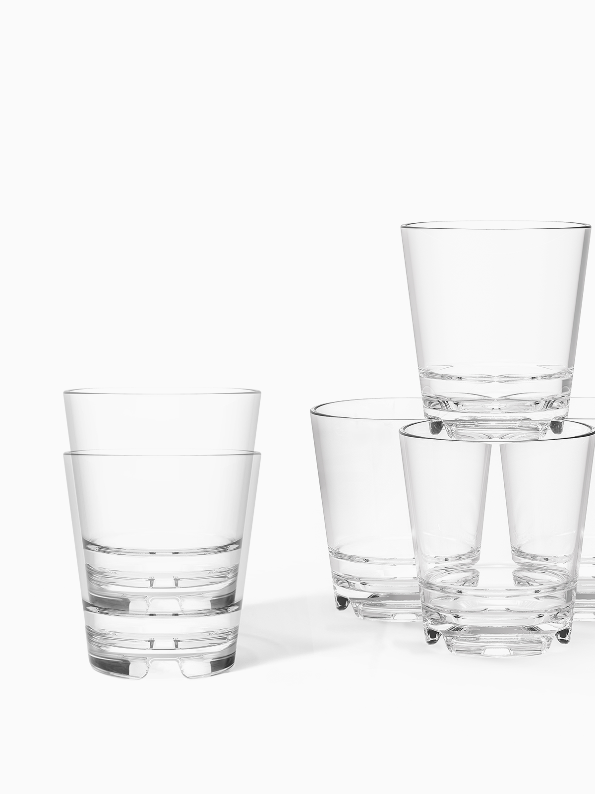 RESERVE 10oz Stackable Old Fashioned Tritan™ Copolyester Glass-2