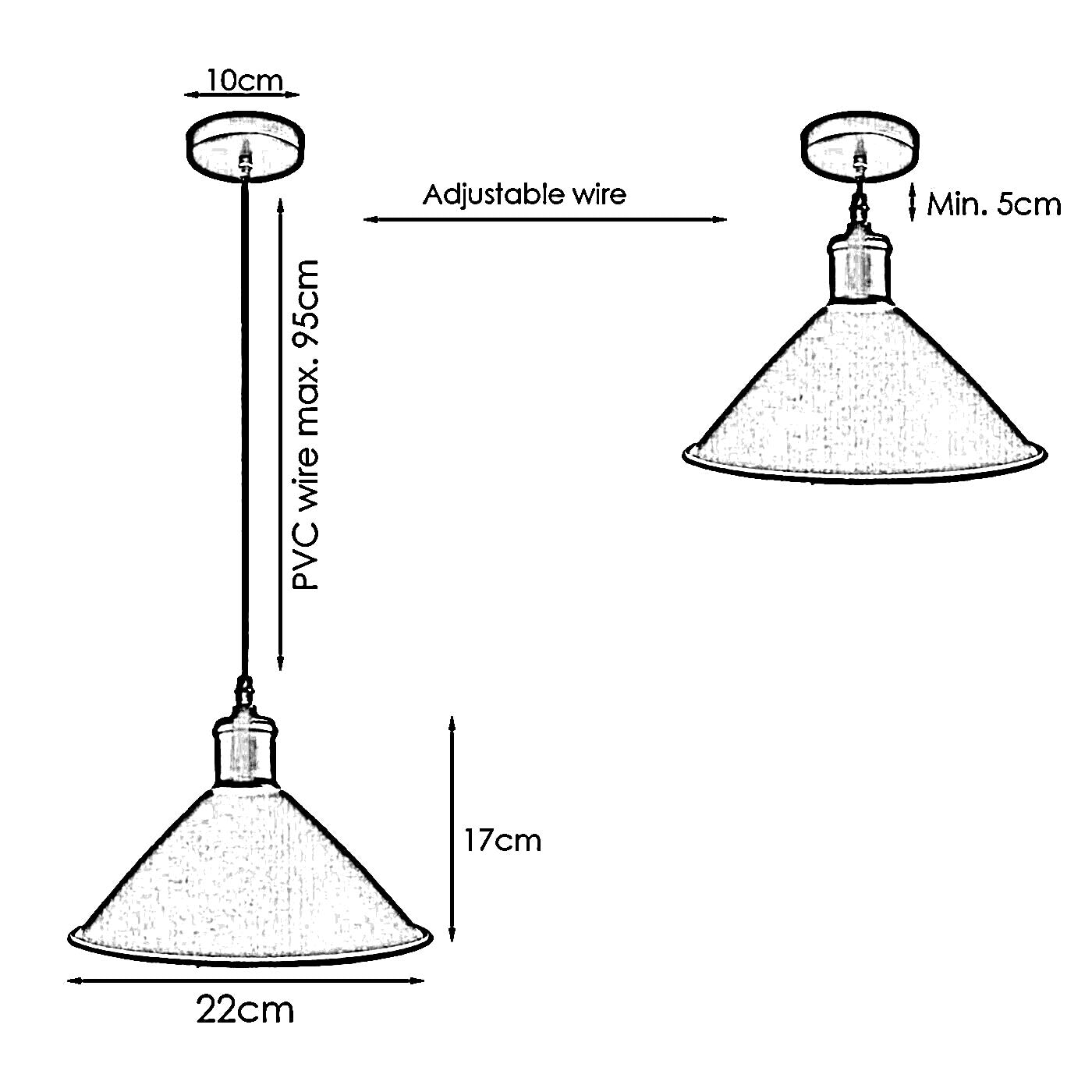 Green Pendant Lamp Industrial style Decorative Ceiling lamp~1538-2