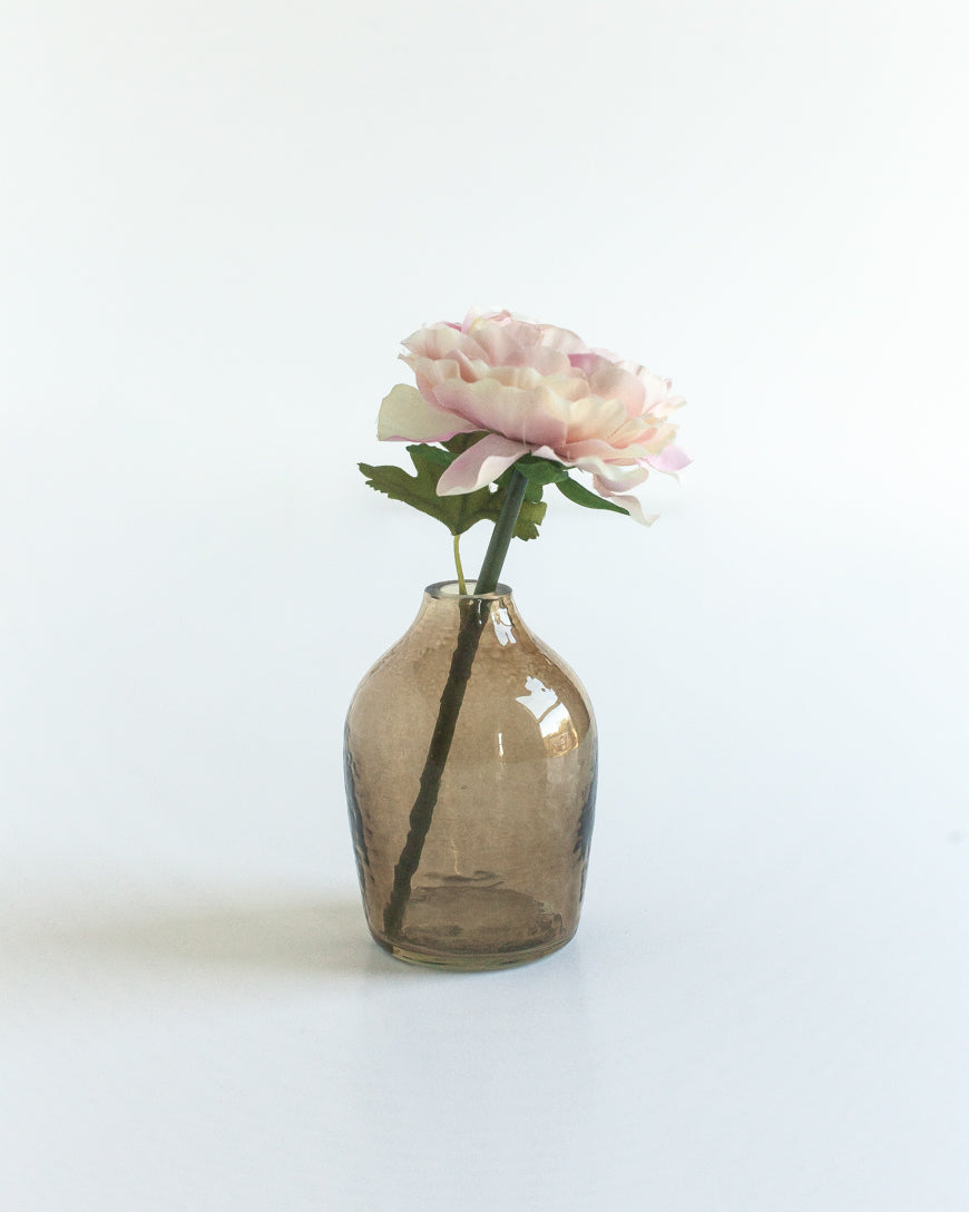 Haley Handblown Hammered Bud Vase-1