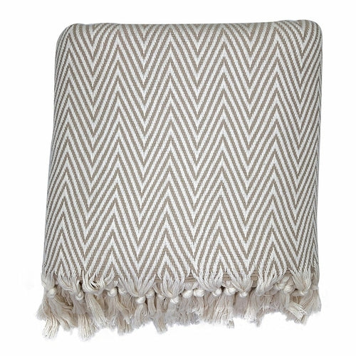 Cozy Chevron Turkish Throw