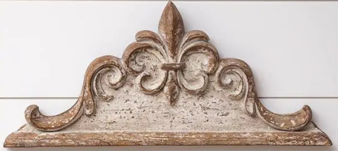 Chateau-Inspired Scrolled Wall Accent - Door Topper