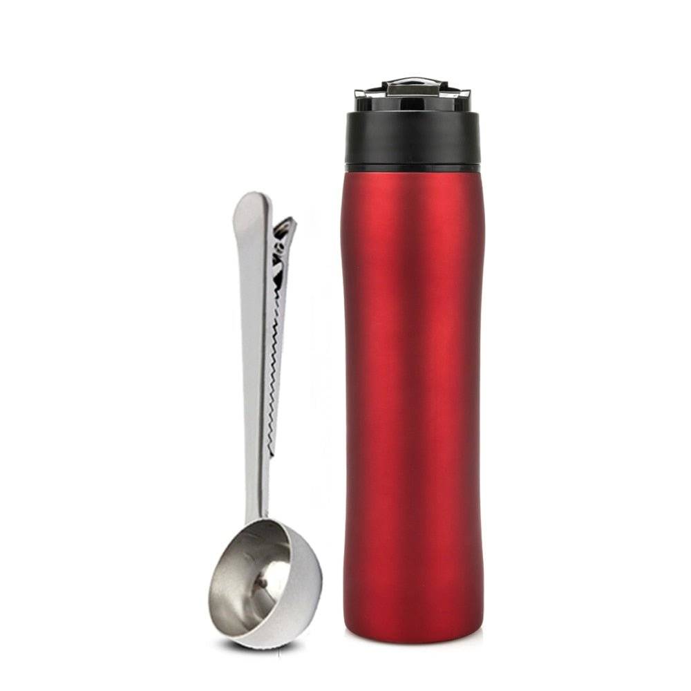 Stainless Steel Portable French Press | Fresh Coffee On the Go-0