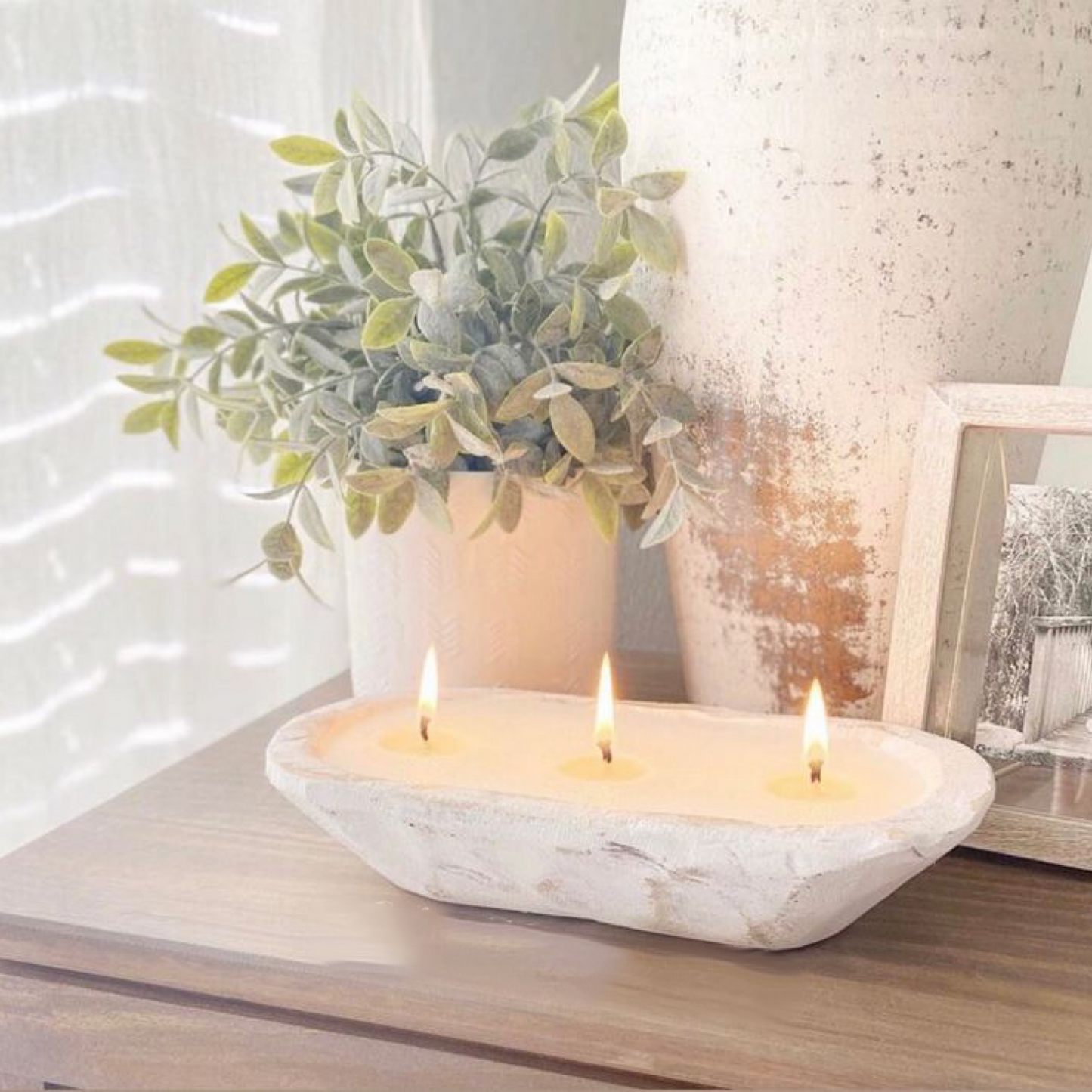Farmhouse Dough Bowl Candle Scent Fresh Linen-0