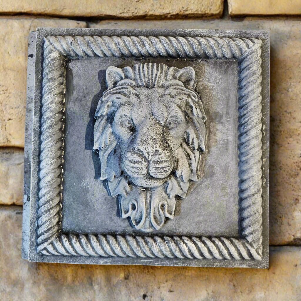 Noble Lion Head Wall Plaque (12" x 12")-0
