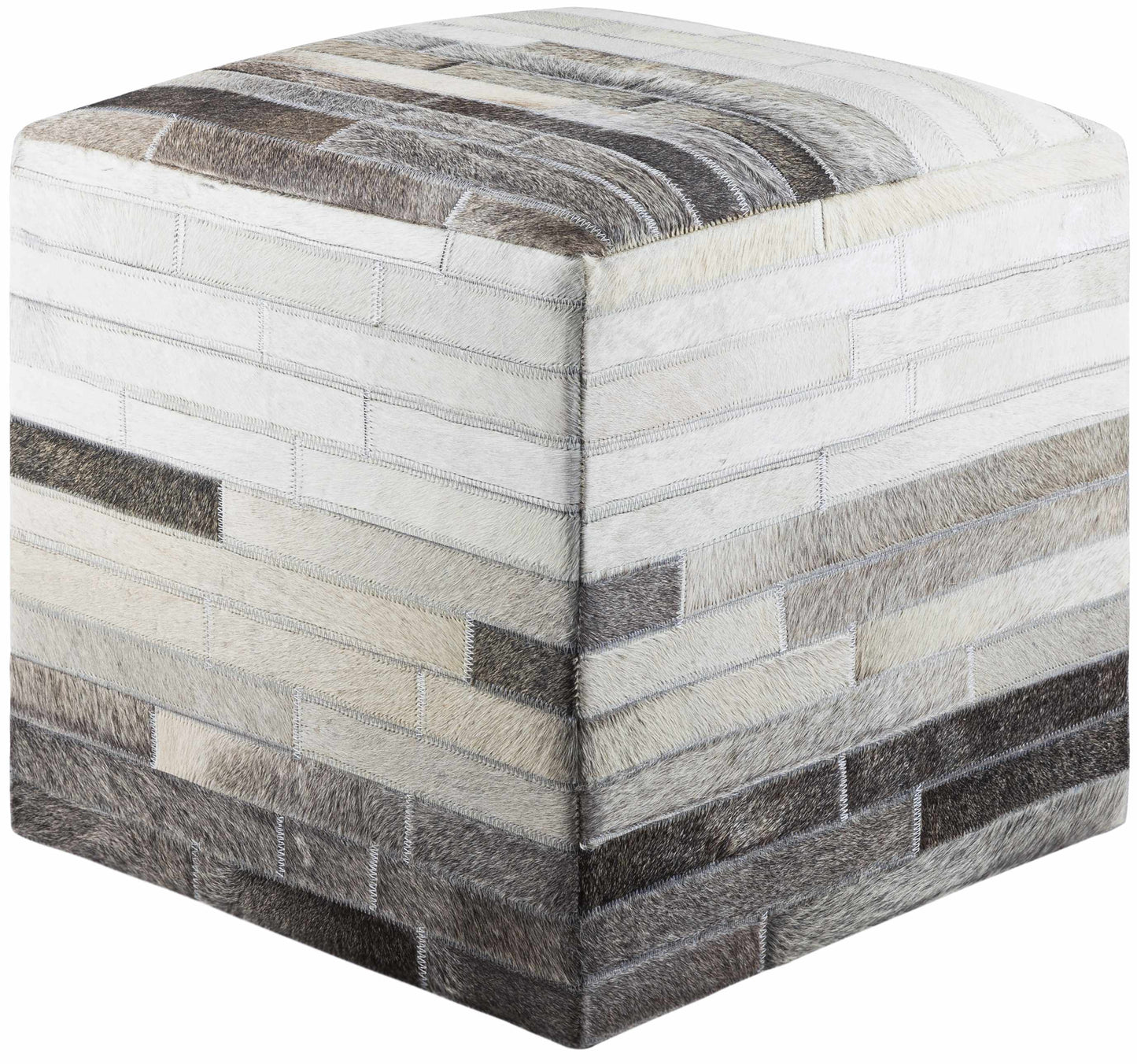 Romagnese Hair On Hide Ottoman-0
