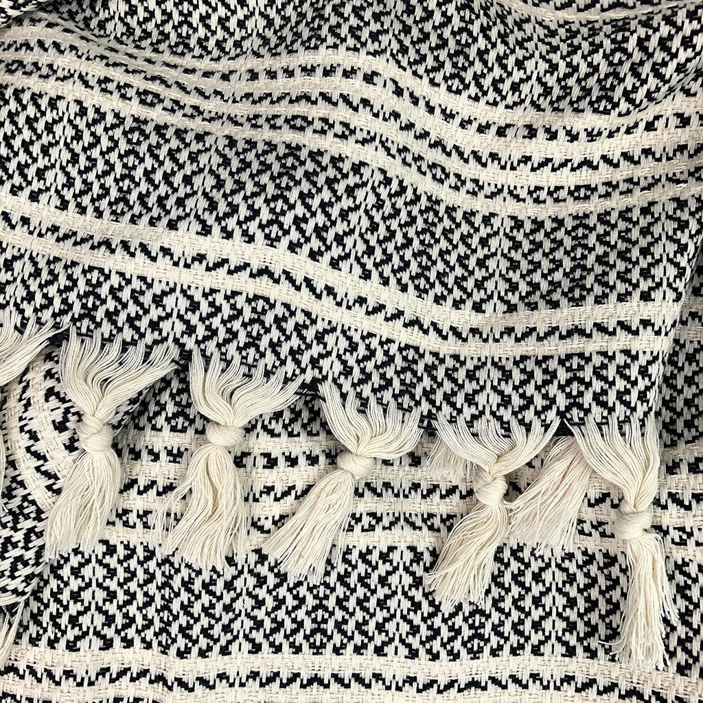 Chunky Woven Stripe Turkish Throw